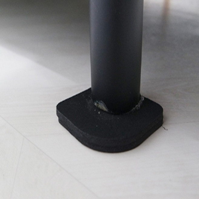 책장쏠림방지패드 바닥깔기 넘어짐방지 라운드모서리 고무재질 블랙 78mm 4개