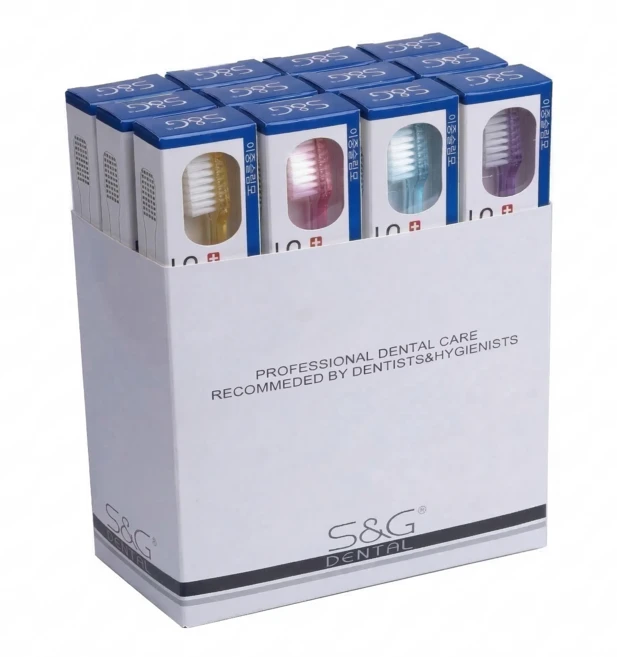 S&G 성인 이중 슬림모 칫솔, 12개입, 5개 - 쿠팡