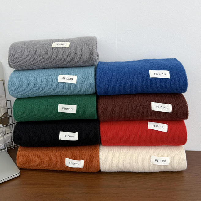 엠엔피 1+1 남녀공용 겨울 니트 머플러 따뜻한 목도리 데일리 보온 넥워머