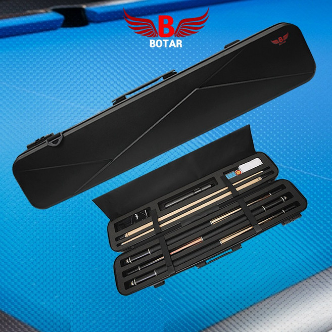 [보타르] 로체 프리미엄 당구가방 하드큐케이스 큐대가방 당구큐케이스 고급큐가방 충격보호 안전잠금, 블랙, 1개