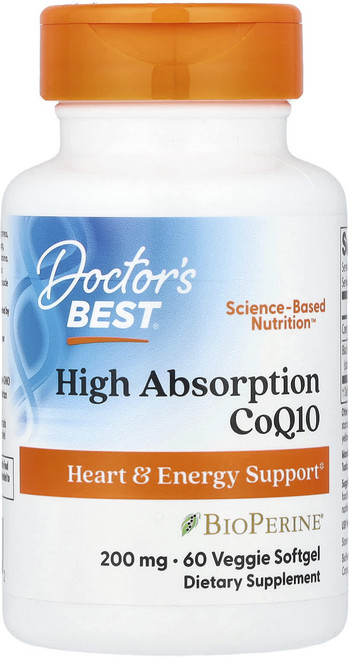 Doctor's Best 고흡수 CoQ10 200mg 베지 캡 60정 1개