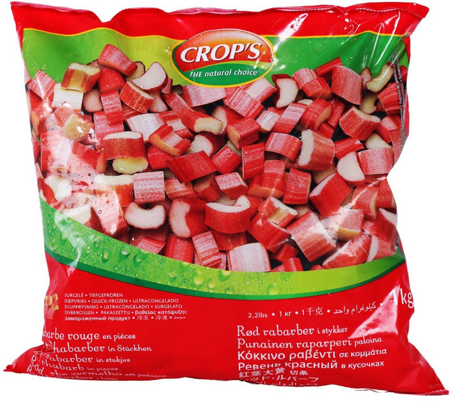 [크랍스] 냉동 루바브 (드라이아이스 포장 무료제공), 1개, 1kg