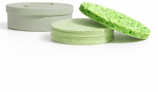 안크 클렌징 압축 해면 스펀지 20개입 (케이스 포함), 1개, 그린