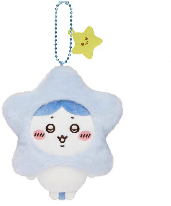 GOYES 먼작귀 치이카와 귀여운 별 미니 봉제인형 선물 애니 굿즈, 1개, 블루, 10cm