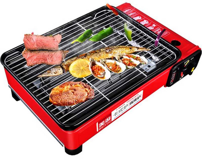 직화버너 가스버너 야끼화로 꼬치구이 그릴기본모델, 3-그릴망과팬(가방/포크/집게)