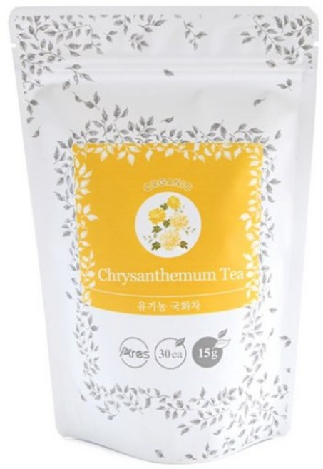 아레스 유기농 국화차 티백, 500mg, 30개입, 7개