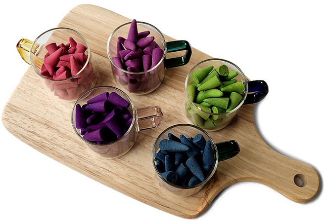 태양아로마향 태국 직수입 아로마 인센스 콘향 5종x20개, A