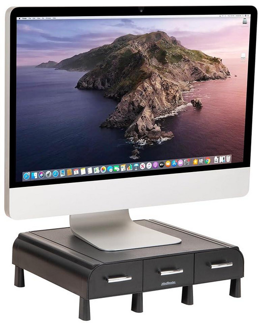 마인드 리더 Mind Reader PC 노트북 IMAC 모니터 스탠드 및 책상 정리함 블랙 336755