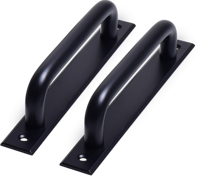 14파이 디제이 판손잡이 P128 블랙 2개 베란다 미닫이 샷시 슬라이딩 중문 건축손잡이