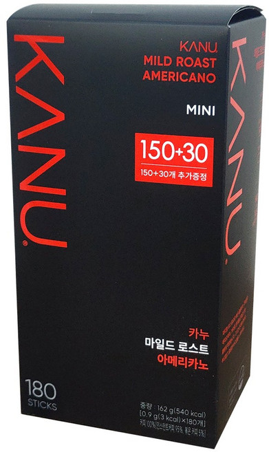 맥심 카누 마일드로스트 미니, 900mg, 180개입, 6개