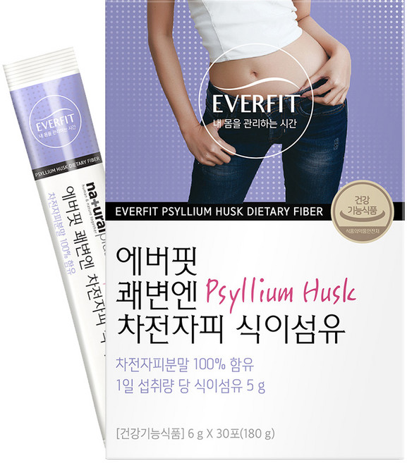 에버핏 쾌변엔 차전자피 식이섬유, 144g, 1개