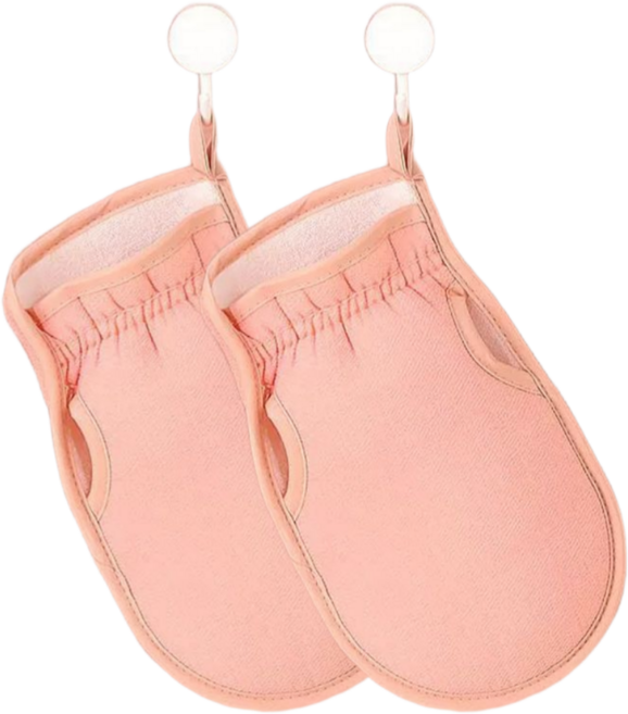 누리아띠 부들부들 때수건 저자극 목욕 때밀이 타월, 1개, 2개입, 벚꽃핑크