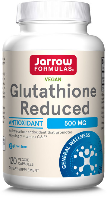 Jarrow FORMULAS 賈羅公式 還原型穀胱甘肽素食膠囊 500mg, 1罐, 120顆