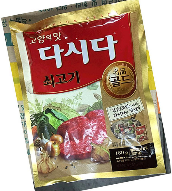 백설 쇠고기 다시다 골드 180g 40개 국물조미료 다시재료 육수조미료