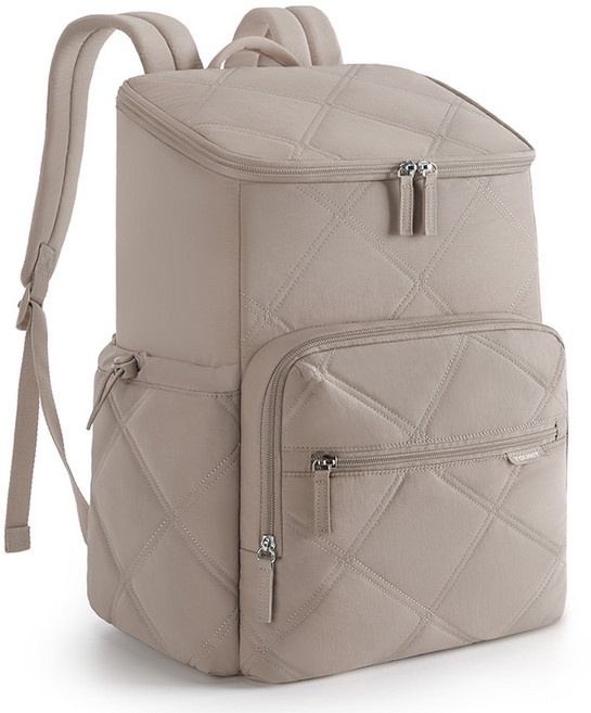 TOURIT 34L 방수 단열 쿨러 백팩 낚시 캠핑 보온보냉 백팩, 006카멜, 1개