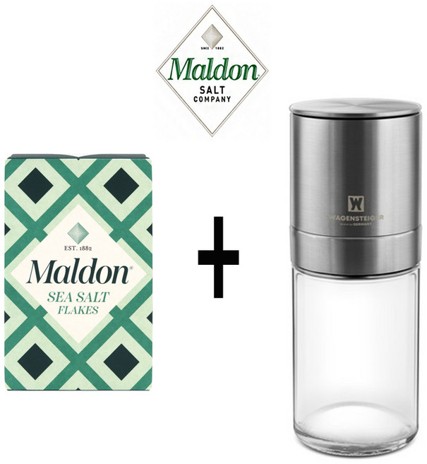 말돈 소금 125g + 바겐슈타이거 소금 후추 그라인더, 1세트