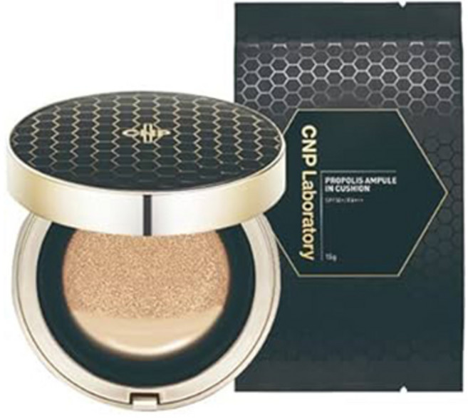 CNP Laboratory 蜂膠精華氣墊粉餅 SPF50 PA, Light Beige 正裝加補充, 1個