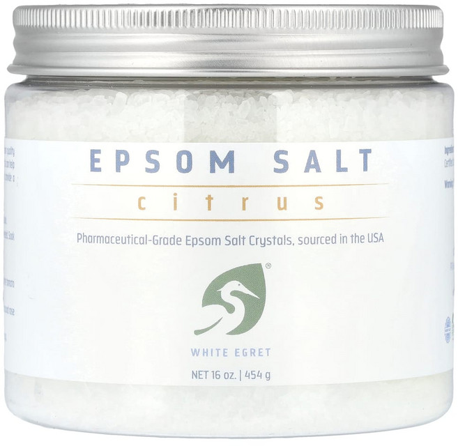 화이트이그렛퍼스널케어 엡솜 솔트 시트러스 454g(16oz), 16 온스, 1개, 454g