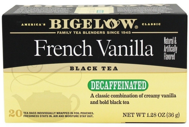 빅엘로우 프렌치 바닐라 블랙 티 디카페이네이티드, 1.8g, 20개입, 1개