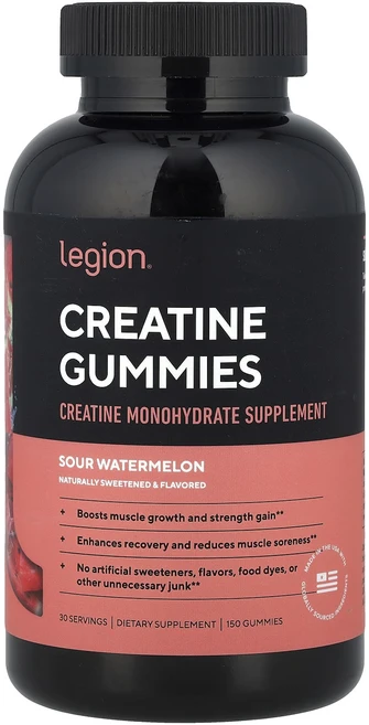 새해 건강을 선물하세요 Legion Athletics 크레아틴 구미젤리 사워 수박 구미젤리 150개 특별관리진행, LegionAthletics크레아틴구미젤리사워수박구미젤 - 쿠팡