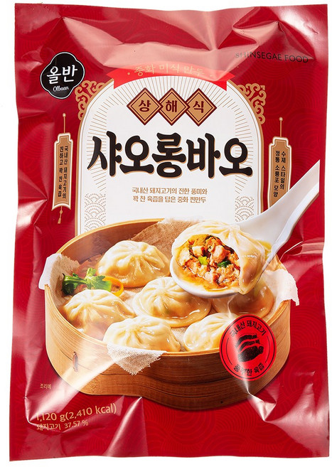 올반 상해식 샤오롱바오 1.12kg, 1개