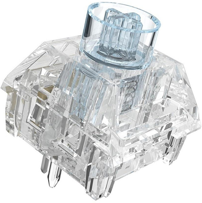 Zjmehty Kailh Dream Jellyfish Pro 스위치 기계식 키보드용 5핀 40gf 선형/윤활형/완전 투명 스위치(해파리 리니어 90개), 90pcs, 드림 해파리