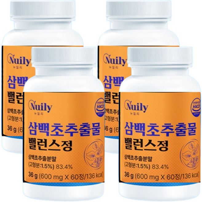 식약청인증 해썹 삼백초 추출물 파이토 플러스 정, 4개, 60정