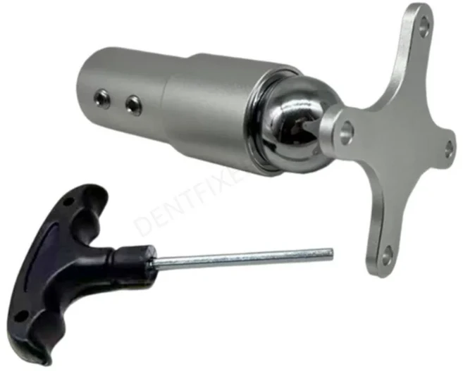 PDR 자동차 덴트 수리 4홀 자석 키트 레벨링 라이트 마그네틱 연결 베이스 및 금속판 완벽한 덴트 수리용., 01 1set