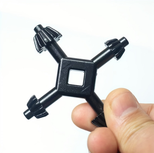 다기능 4 in 1 소형 전동드릴 척 키 렌치 전동 드릴 핸드건 드릴 겸용 멀티렌치 척핸들, 1개