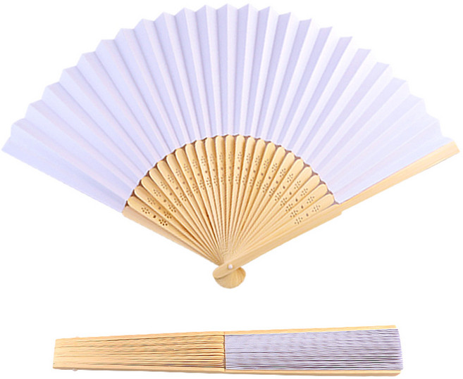 합죽선 전통 접이식 부채 그리기 무지 모양 부채 만들기, 100개