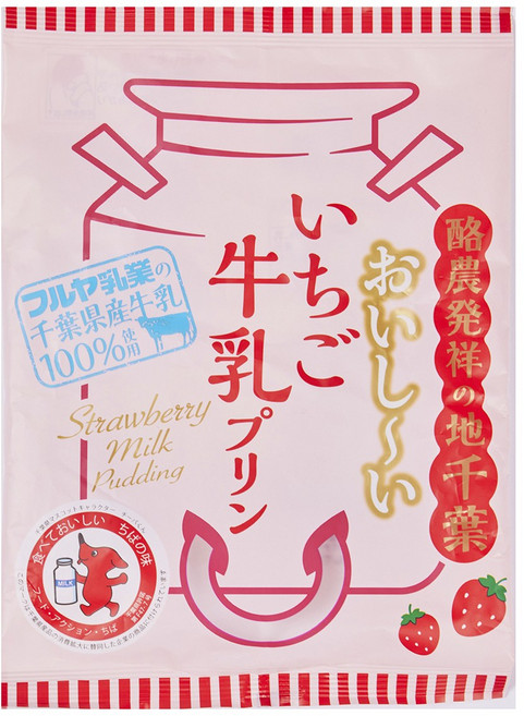 Fujimasa Foods 맛있는 딸기우유 푸딩 7개입, 1개, 147g