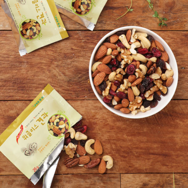 [넛츠앤팜스] 위클리스 하루견과 선물세트(26g x 20개입), 1개