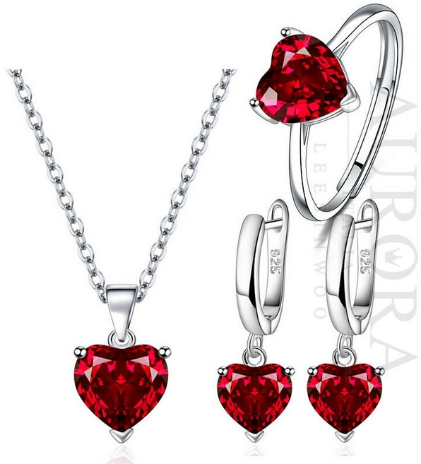 루비 하트 주얼리세트 ST-130-1