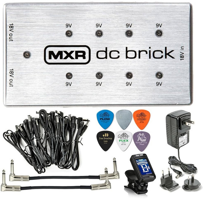 MXR M237 DC 브릭 이펙트 공급 케이블 장치 Tonebird 전원 9Vx8 튜너 18Vx2 ECB009 패치 어댑터 케이블 악기 페달 출력 번들