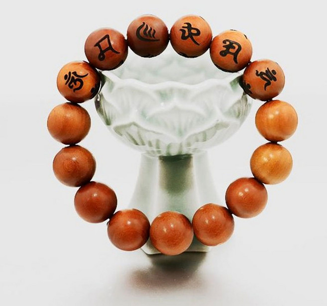 만자몰 육자진언 금전운 액막이 대추목 염주 팔찌