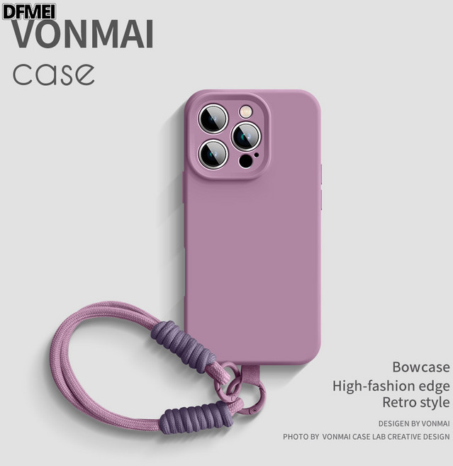 DFMEI 適用iphone17手機殼新款蘋果16promax液態硅膠帶掛繩全包防摔16e高級感2025蘋果16promax手機殼