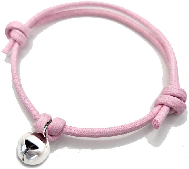 아츠플로우 녹슬지 않는 써지컬방울 고양이 강아지 목걸이, 1개, 01.핑크줄