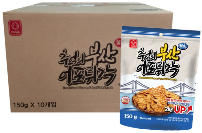한진식품 추억의 부산 어포 튀각, 10개, 150g