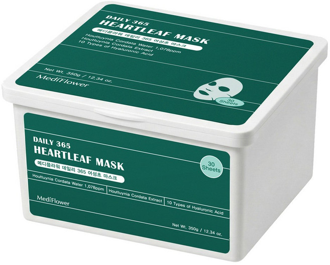 메디플라워 데일리 365 어성초 마스크 350g, 30개입, 1개