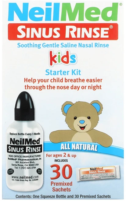 NeilMed 어린이용 부비강 세척 스타터 키트 만 2세 이상 키트 1개, NeilMed어린이용부비강세척스타터키트만2세이상키트1개 - 쿠팡