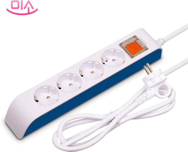 현대일렉트릭 하이탭 일반 4구 멀티탭, 1.5m, 1개