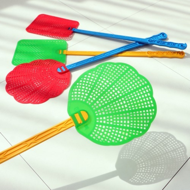 정복산업 센스 파리채 2개입 1개 (랜덤색상발송) 날벌레 지압 효자손