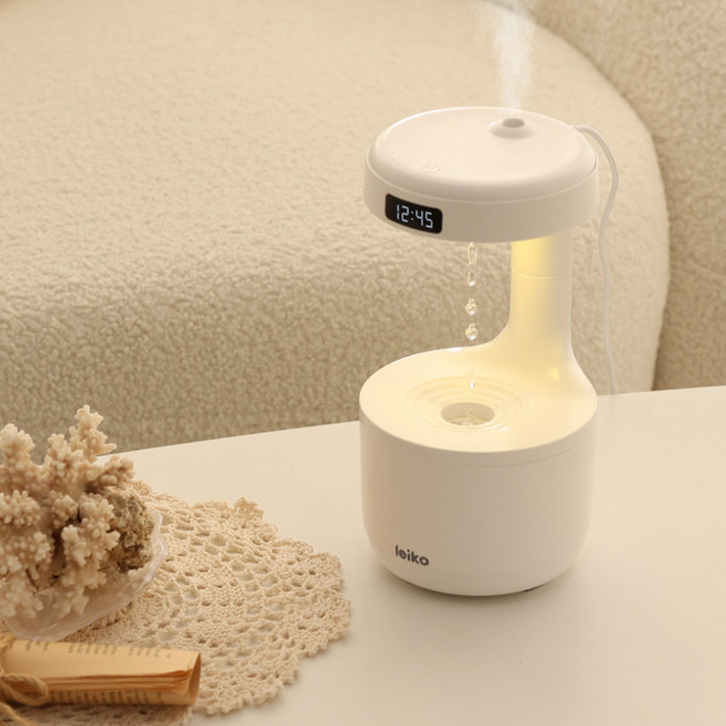 레이코 800ml 무중력 물방울 무선 가습기, 화이트, SH-1022HU