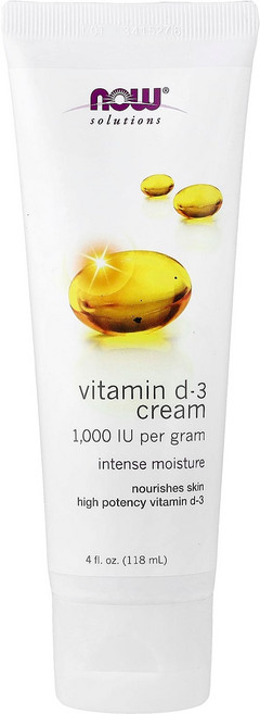 나우푸드 비타민 D-3 크림 1 000IU 118ml(4fl oz) NOW-08198, 118ml, 1개