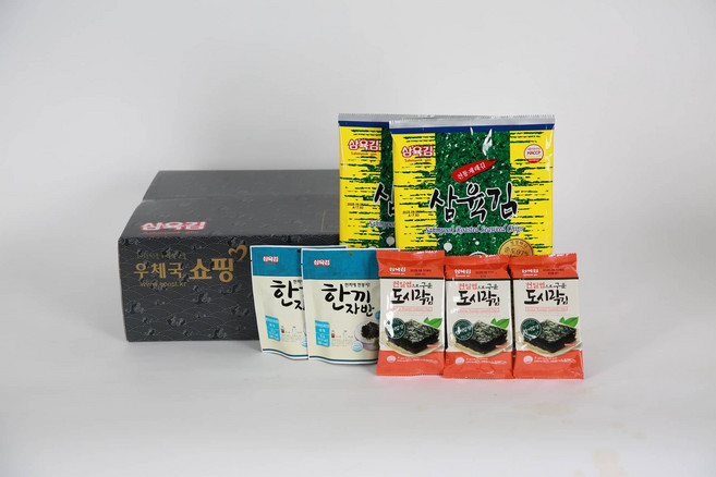 삼육김 [우체국쇼핑]보령삼육조미구이김종합선물세트2호 (전장김5매*3봉 한끼자반오리지날15g*4봉 식탁 9매*18봉), 1개