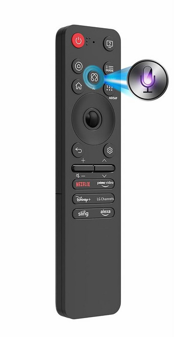 LG 매직 리모컨 MR25GA 2025와 호환되는 알리젠 AI TV 교체용 포인터 알렉사 보이스 블루투스 MR25GN AKB76046603 C5 B5 G5 M5