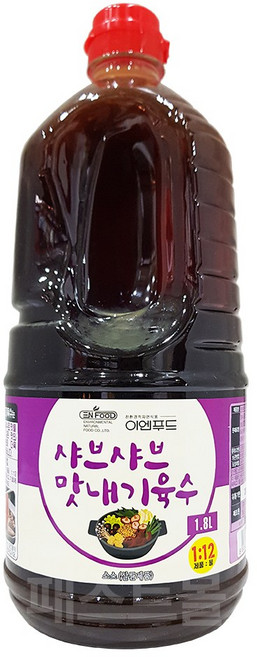 샤브샤브맛내기육수 이엔푸드 실온, 1.8L, 1개