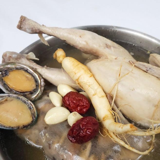 용왕 해물탕 전복 문어 닭 밀키트 세트 몸보신 보양식 전복수삼탕, 1세트, 300g