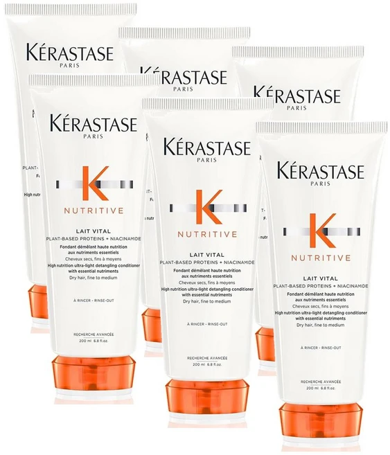 케라스타즈 뉴트리티브 바이탈 너리싱 헤어 컨디셔너 Kerastase Nutritive Lait Vital Nourishing & Detangling, 6개, 200ml - 쿠팡