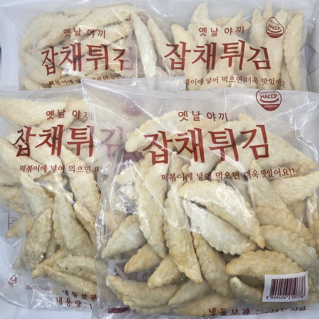 만복식품 옛날야끼 잡채튀김 분식 떡볶이/야끼만두 1.2kg, 4개